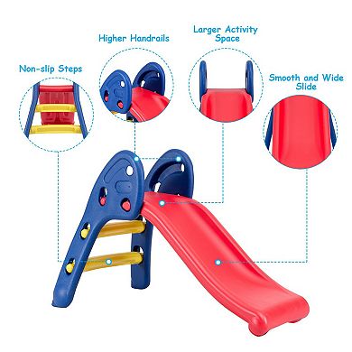 Costway 2 Step Folding Slide Fun Toy Indoor & Outdoor