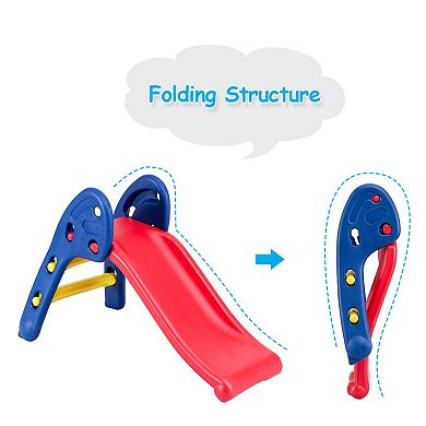Costway 2 Step Folding Slide Fun Toy Indoor & Outdoor