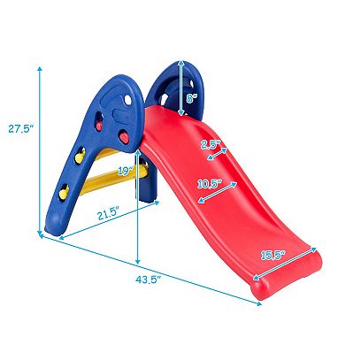 Costway 2 Step Folding Slide Fun Toy Indoor & Outdoor
