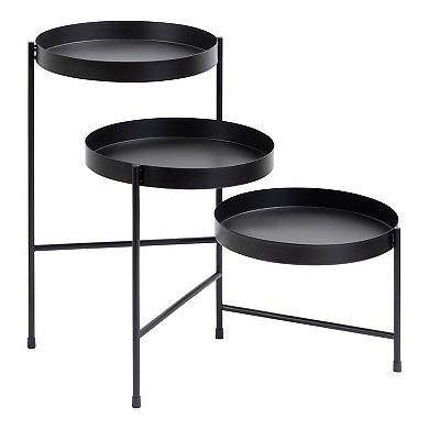 Finn Tiered Metal Plant Stand 13x13x22