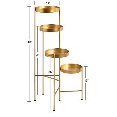 Finn Metal Multi Level Plant Stand 10x11x44