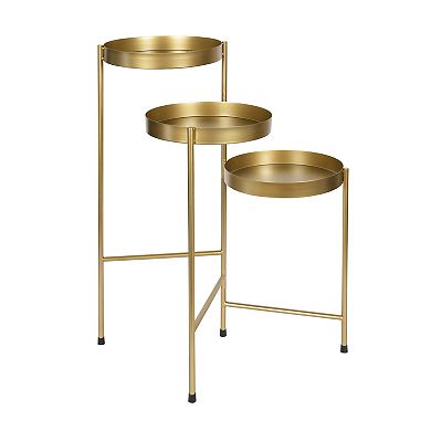 Finn Metal Tri-Level Plant Stand 16x21x30