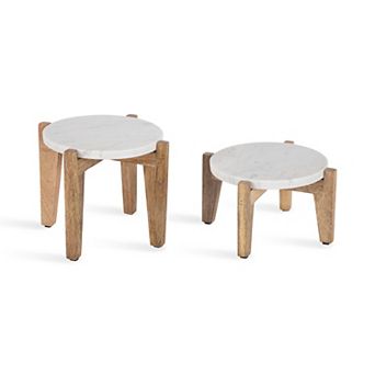 Icelyn Round Plant Stand Set 2 pc