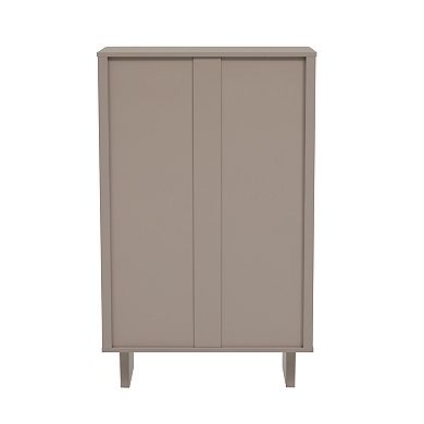 MANHATTAN COMFORT Ella Modern 3-Shelf Accent Cabinet
