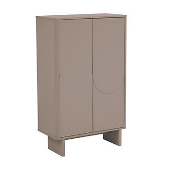 MANHATTAN COMFORT Ella Modern 3-Shelf Accent Cabinet