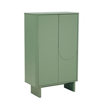 MANHATTAN COMFORT Ella Modern 3-Shelf Accent Cabinet