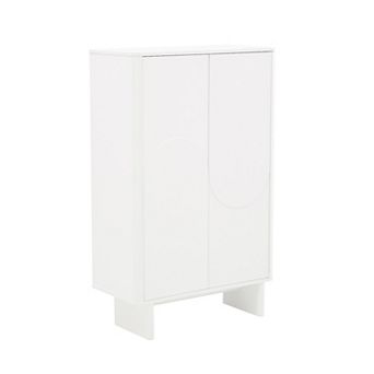 MANHATTAN COMFORT Ella Modern 3-Shelf Accent Cabinet