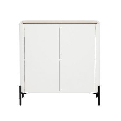 MANHATTAN COMFORT Abbey Modern Adjustable 2-Shelf Accent Cabinet