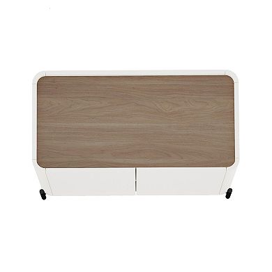 MANHATTAN COMFORT Abbey Modern Adjustable 2-Shelf Accent Cabinet