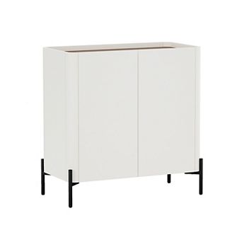 MANHATTAN COMFORT Abbey Modern Adjustable 2-Shelf Accent Cabinet