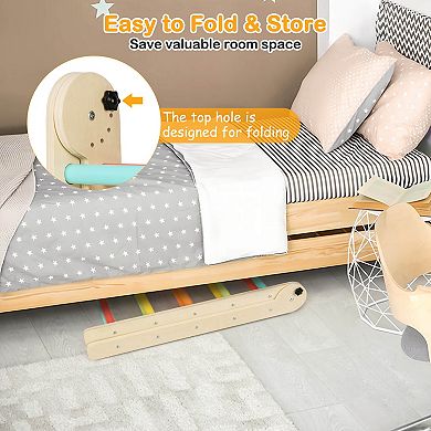 Costway 3-in-1 Triangular Climbing Toys Foldable & Height-Adjustable Triangle Set