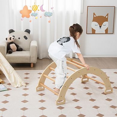 Costway 3-in-1 Arch Rocker with Soft Cushion Climbing Arch