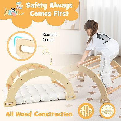 Costway 3-in-1 Arch Rocker with Soft Cushion Climbing Arch