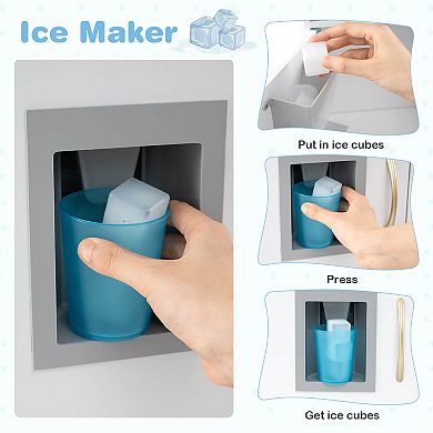 Costway Kid’s Pretend Play Kitchen Playset with Blackboard