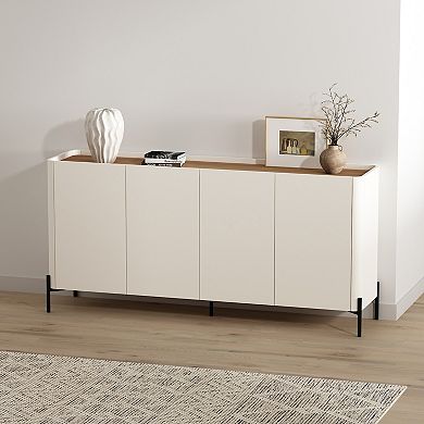 MANHATTAN COMFORT Abbey Modern Adjustable 4-Shelf Sideboard