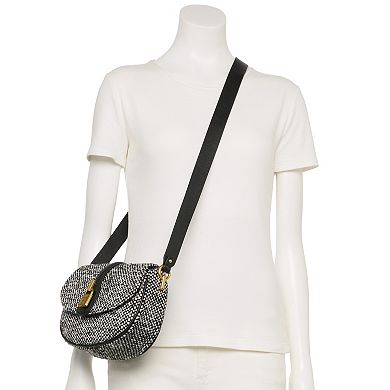 Rosetti Shelby Saddle Bag with Adjustable Strap & Zip Closure