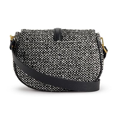 Rosetti Shelby Saddle Bag with Adjustable Strap & Zip Closure