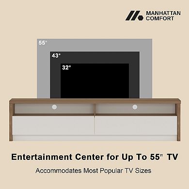 MANHATTAN COMFORT Duncan Contemporary TV Stand with Full Extension Drawers
