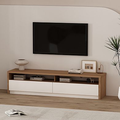 MANHATTAN COMFORT Duncan Contemporary TV Stand with Full Extension Drawers