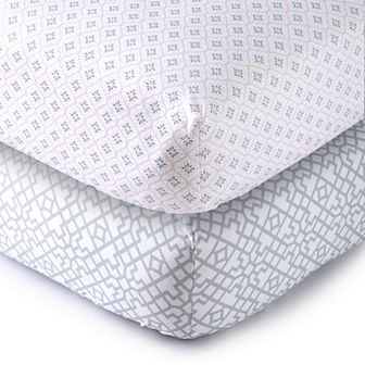 Levtex Baby Elise 2 pc Fitted Nursery Crib Sheet Set