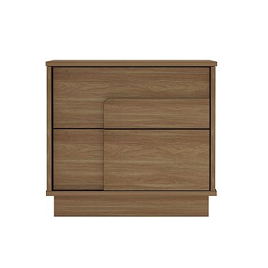 MANHATTAN COMFORT Horizon Modern 2-Full Extension Drawer Nightstand