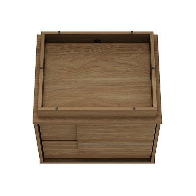 MANHATTAN COMFORT Horizon Modern 2-Full Extension Drawer Nightstand