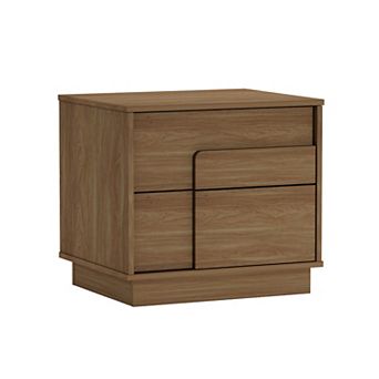MANHATTAN COMFORT Horizon Modern 2-Full Extension Drawer Nightstand