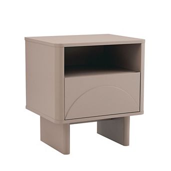 MANHATTAN COMFORT Ella Modern 1-Drawer Nightstand