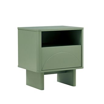 MANHATTAN COMFORT Ella Modern 1-Drawer Nightstand