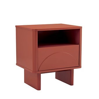 MANHATTAN COMFORT Ella Modern 1-Drawer Nightstand