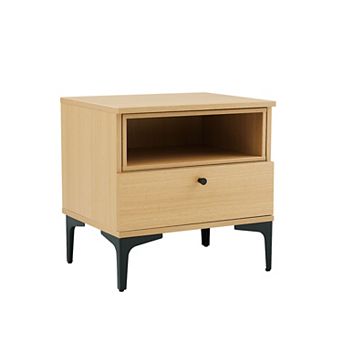 MANHATTAN COMFORT Amara Modern 1-Drawer Nightstand