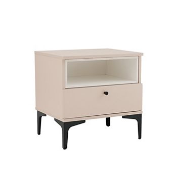 MANHATTAN COMFORT Amara Modern 1-Drawer Nightstand