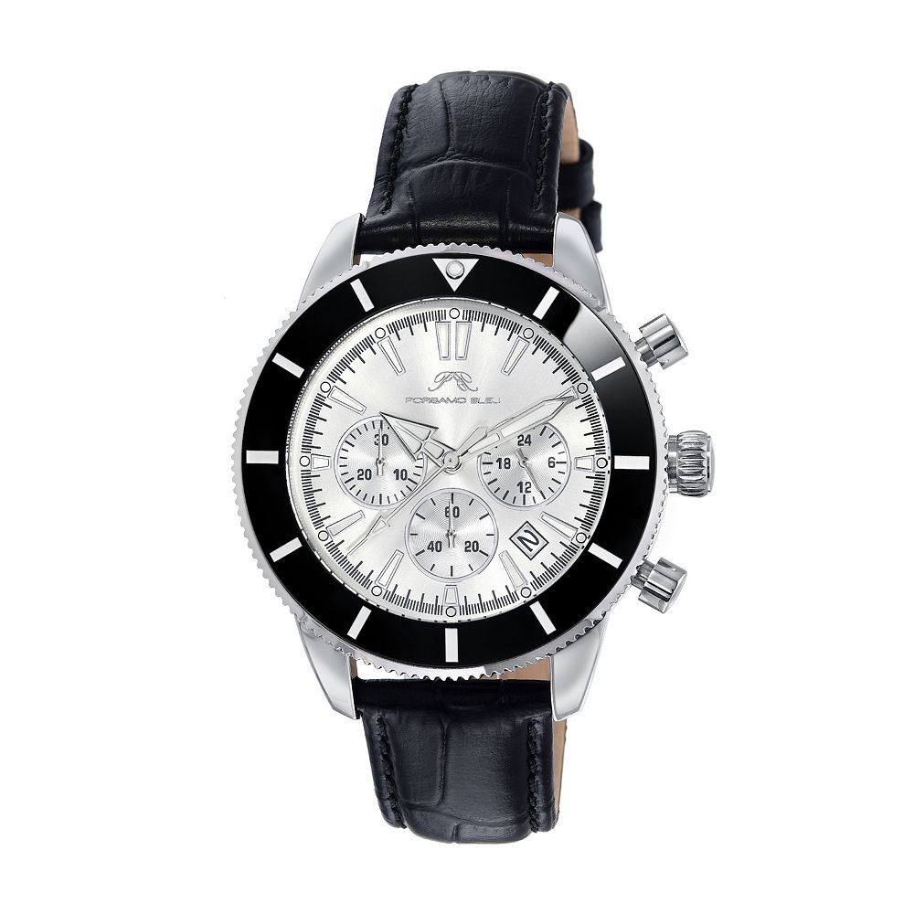 Porsamo Bleu Brandon Men's 44mm Stainless Steel Chronograph Watch