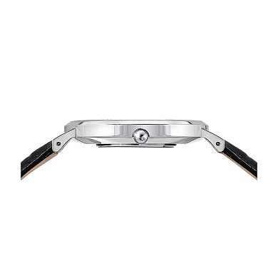 Porsamo Bleu Henry Men's Stainless Steel Leather Watch