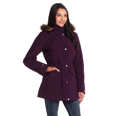Women's Gallery Faux Fur Trim Parka