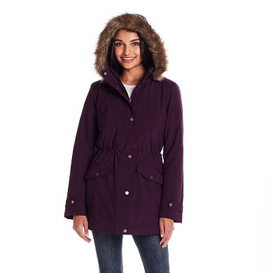 Women's Gallery Faux Fur Trim Parka