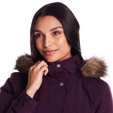 Women's Gallery Faux Fur Trim Parka