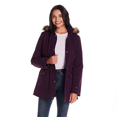 Women's Gallery Faux Fur Trim Parka