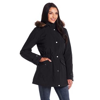 Women's Gallery Faux Fur Trim Parka