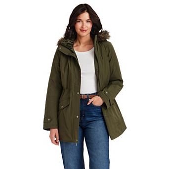 Women's Gallery Faux Fur Trim Parka