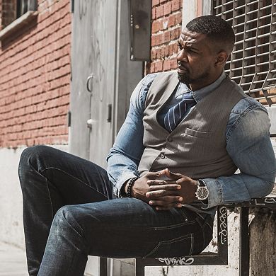 Porsamo Bleu NYC Chrono Men's Leather Watch 1282ANYL