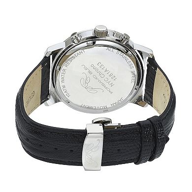 Porsamo Bleu NYC Chrono Men's Leather Watch 1282ANYL