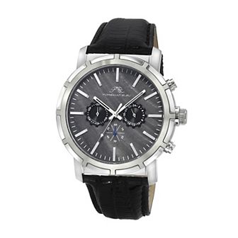 Porsamo Bleu NYC Chrono Men's Leather Watch 1282ANYL