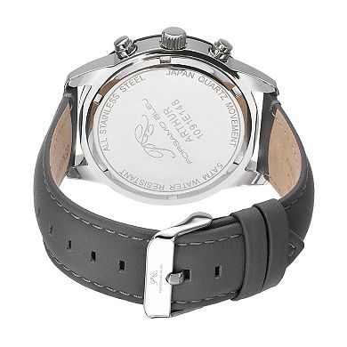 Porsamo Bleu Arthur Men's Leather Chonograph Watch 1091EARL