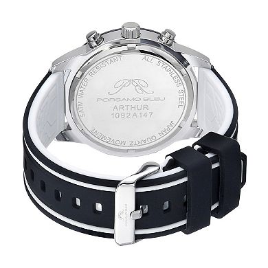 Porsamo Bleu Arthur Men's Silicone Chonograph Watch 1092ARR