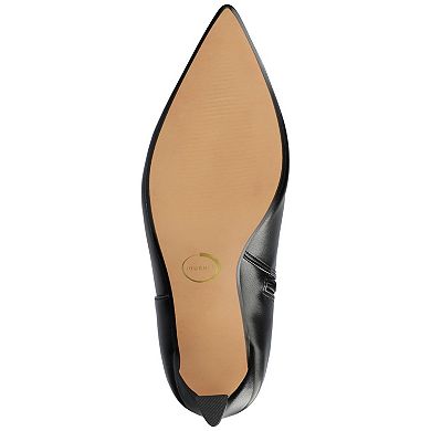 Journee Dolly Women's Comfort Knee-High Pointed Toe Tassel Stiletto Boots