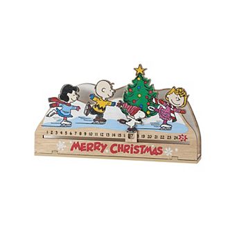 Peanuts Merry Christmas Countdown Calendar Table Decor