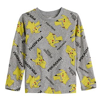 Boys 4-12 Jumping Beans® Pokemon Pikachu All Over Print Long Sleeve Graphic Tee