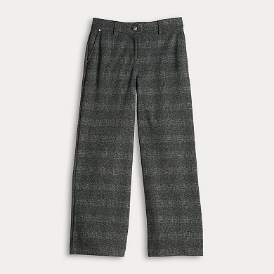 Women's Simply Vera Vera Wang Mid-Rise Wide Leg Cropped Trousers