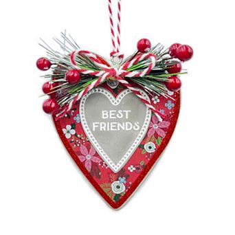 Best Friends Sentiment Cement Ornament